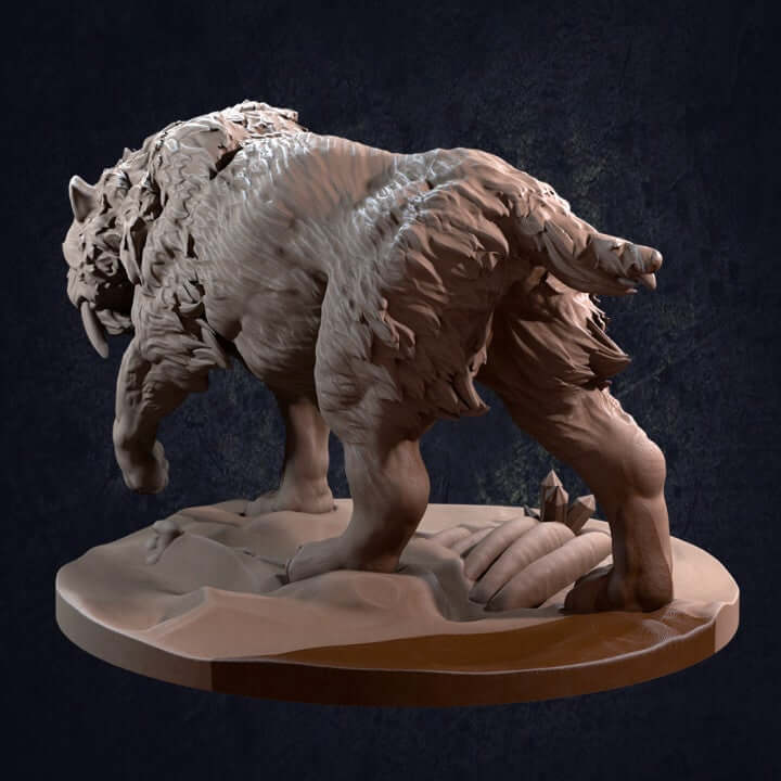 "Felidont And Sabertooththe Dragon Trappers Lodge painted showcase example Border3D LLC"