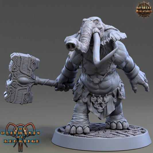 resin Daybreak Miniatures Harawat Mauler The Oliphants Of Red Ridge 3D Printed 32mm Or 75mm Scale Resin Model By miniature by Daybreak Miniatures — handcrafted by Border3D LLC
