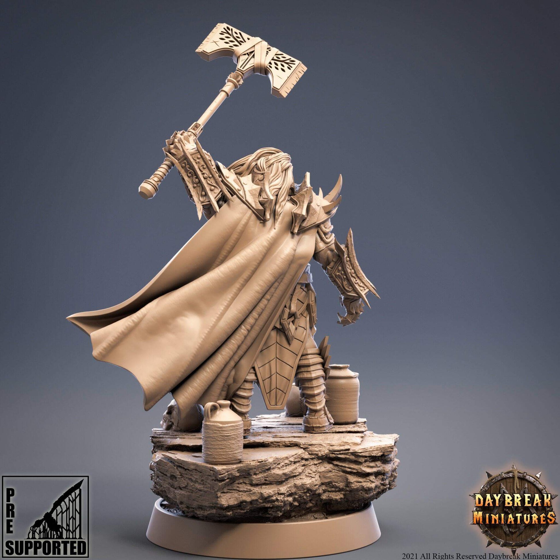 "Daybreak Miniatures Heerenveldt Von Von Strachenfeld aristocratic attire detail close-up Border3D LLC"
