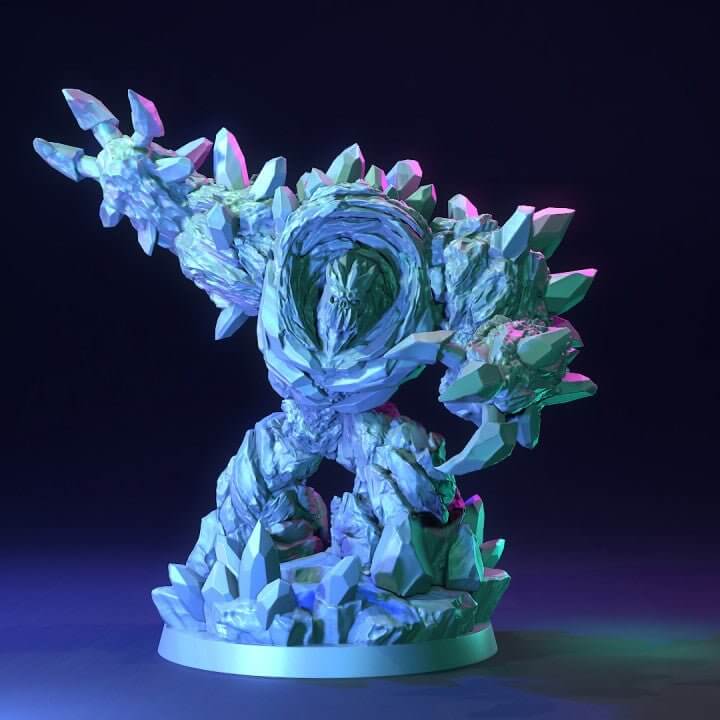 "Ice Elementals The Dragon Trappers Lodge mystical elementals side angle Border3D LLC"