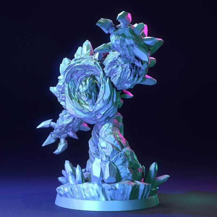 "Ice Elementals The Dragon Trappers Lodge resin miniatures front view Border3D LLC"