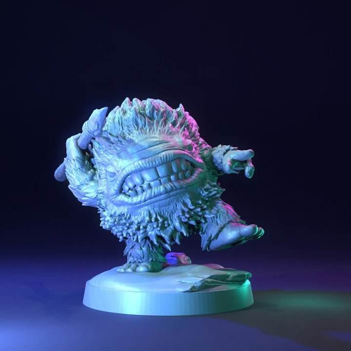 "Ice Spirits The Dragon Trappers Lodge resin miniatures front view Border3D LLC"