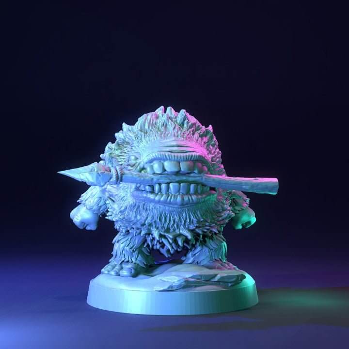 "Ice Spirits The Dragon Trappers Lodge miniatures back view Border3D LLC"