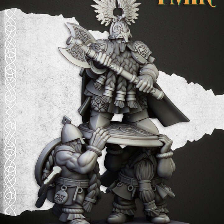 "Highlands Miniatures King Ulric Sons Of Ymir royal armor detail close-up Border3D LLC"