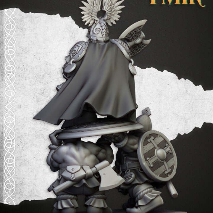 "Highlands Miniatures King Ulric Sons Of Ymir painted showcase example Border3D LLC"