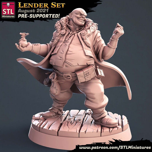 resin Lender STL Miniatures Dreamitbuildit3d Border3d LLC — handcrafted by Border3D LLC