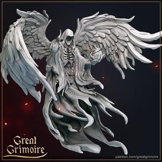 "Grim Miniatures Lurking Shadow Great Grimoire resin miniature front view Border3D LLC"