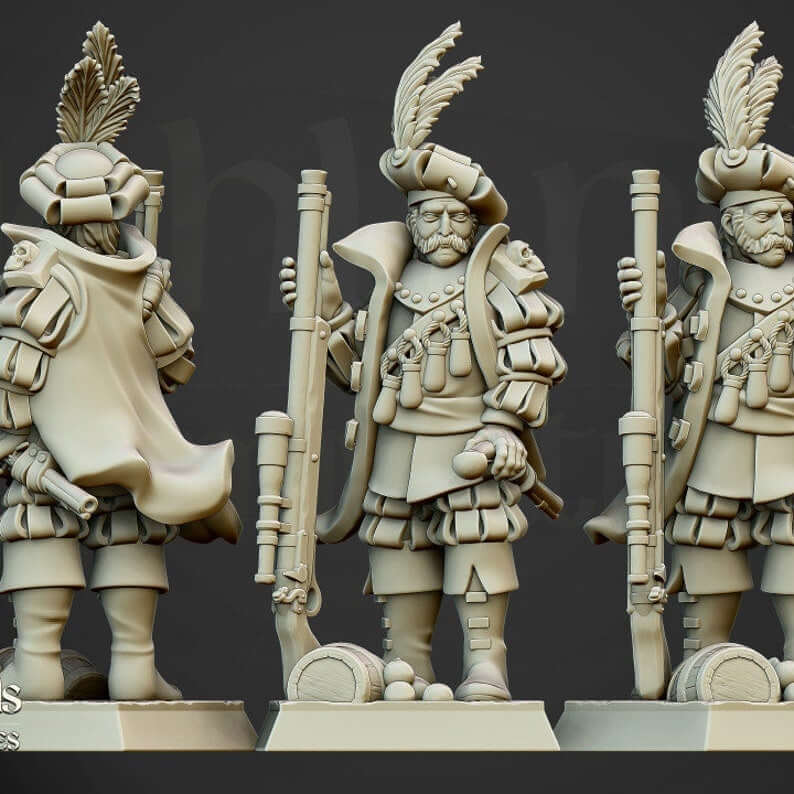 "Highlands Miniatures Otto Von Schrute character miniature side angle Border3D LLC"