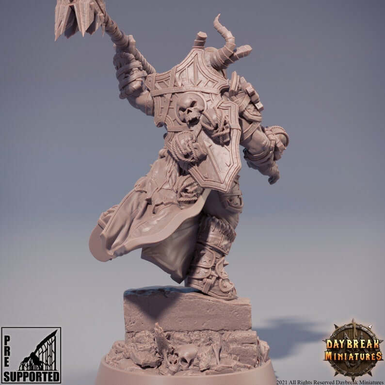 "Daybreak Miniatures Preontz The Foreshadower miniature back view Border3D LLC"