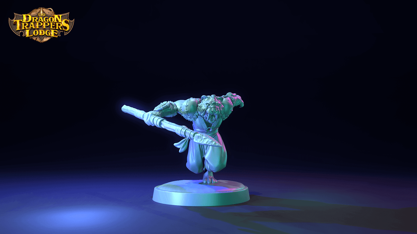 "Sabertooth Hunters The Dragon Trappers Lodge painted showcase example Border3D LLC"