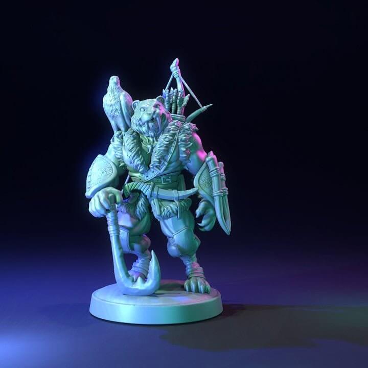 "Sabertooth Hunters The Dragon Trappers Lodge tabletop battlefield setup Border3D LLC"