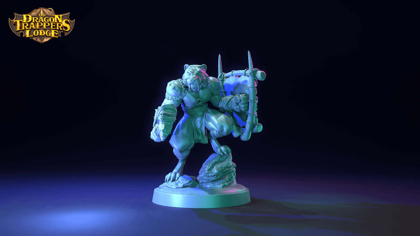 "Sabertooth Hunters The Dragon Trappers Lodge primitive weapons showcase Border3D LLC"