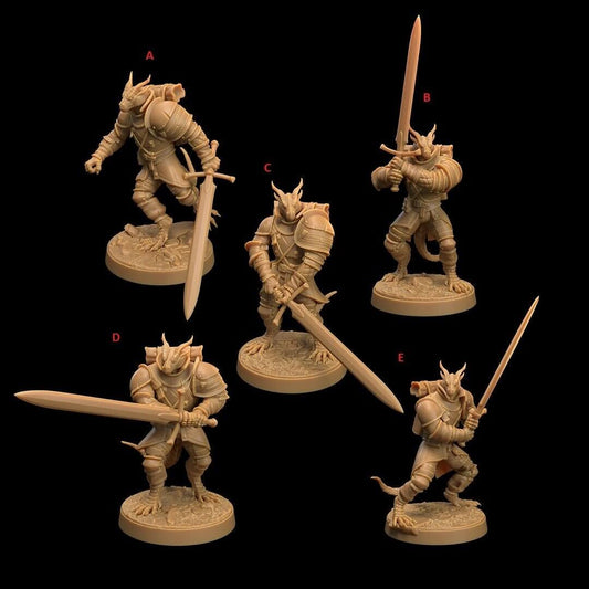resin The Dragon's War Children Of The Flame Draxi Soldiers The Dragon Trappers Lodge — handcrafted by Border3D LLC