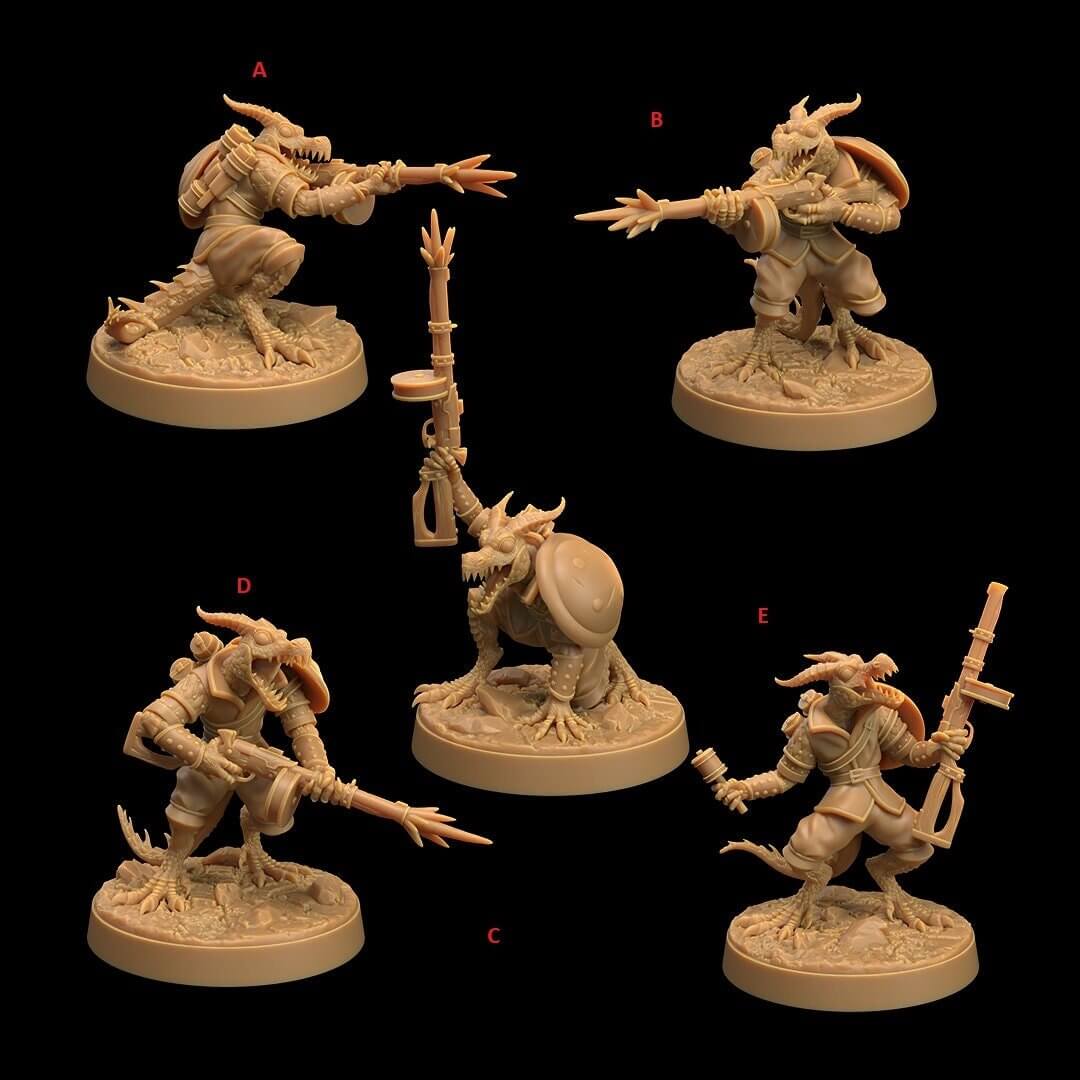 resin The Dragon's War Children Of The Flame Kobold Ground Troops The Dragon Trappers Lodge — handcrafted by Border3D LLC
