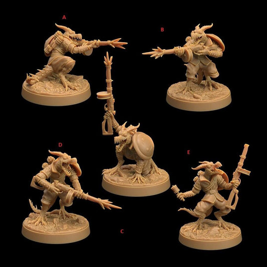 resin The Dragon's War Children Of The Flame Kobold Ground Troops The Dragon Trappers Lodge — handcrafted by Border3D LLC