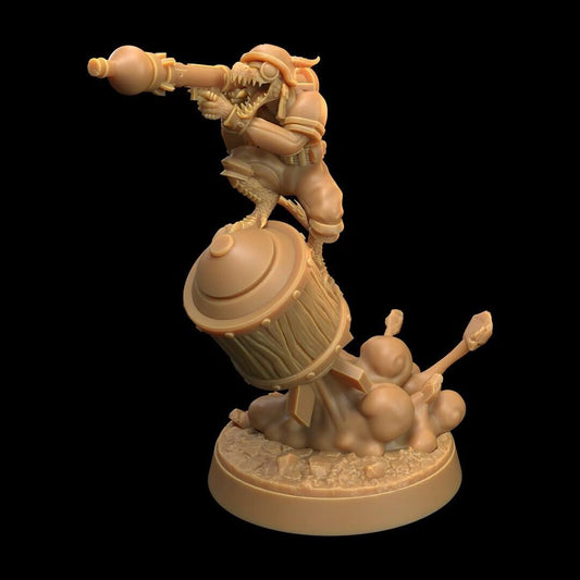 resin The Dragon's War Children Of The Flame Kobold Rocket Rider The Dragon Trappers Lodge Border3d LLC — handcrafted by Border3D LLC