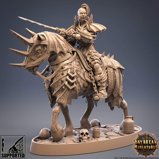 "Daybreak Miniatures Ursula Von Strachenfeld resin miniature front view Border3D LLC"