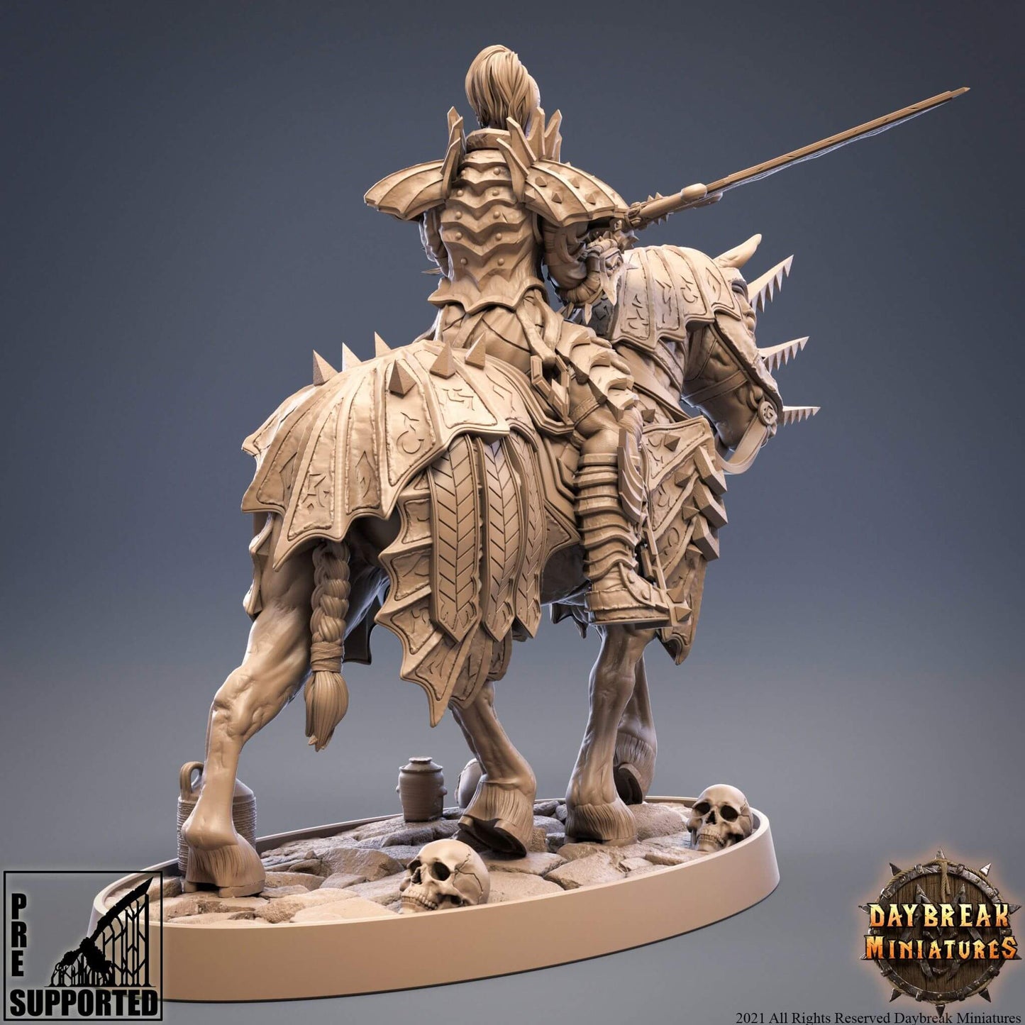 "Daybreak Miniatures Ursula Von Strachenfeld mystical robes detail close-up Border3D LLC"