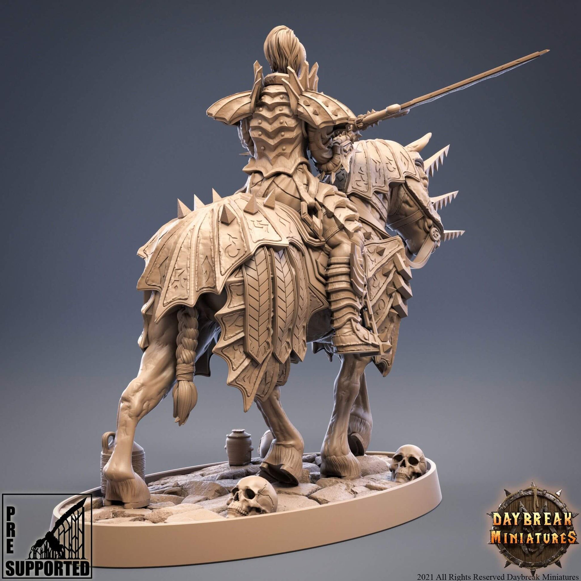 "Daybreak Miniatures Ursula Von Strachenfeld mystical robes detail close-up Border3D LLC"
