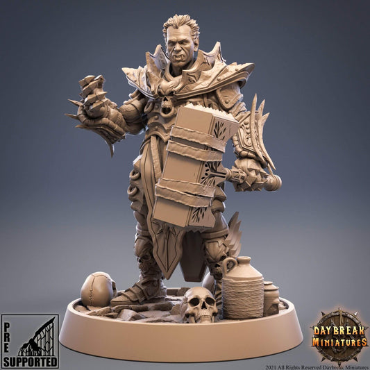 "Daybreak Miniatures Vladimir Kronach Blood Duke Of Von resin miniature front view Border3D LLC"