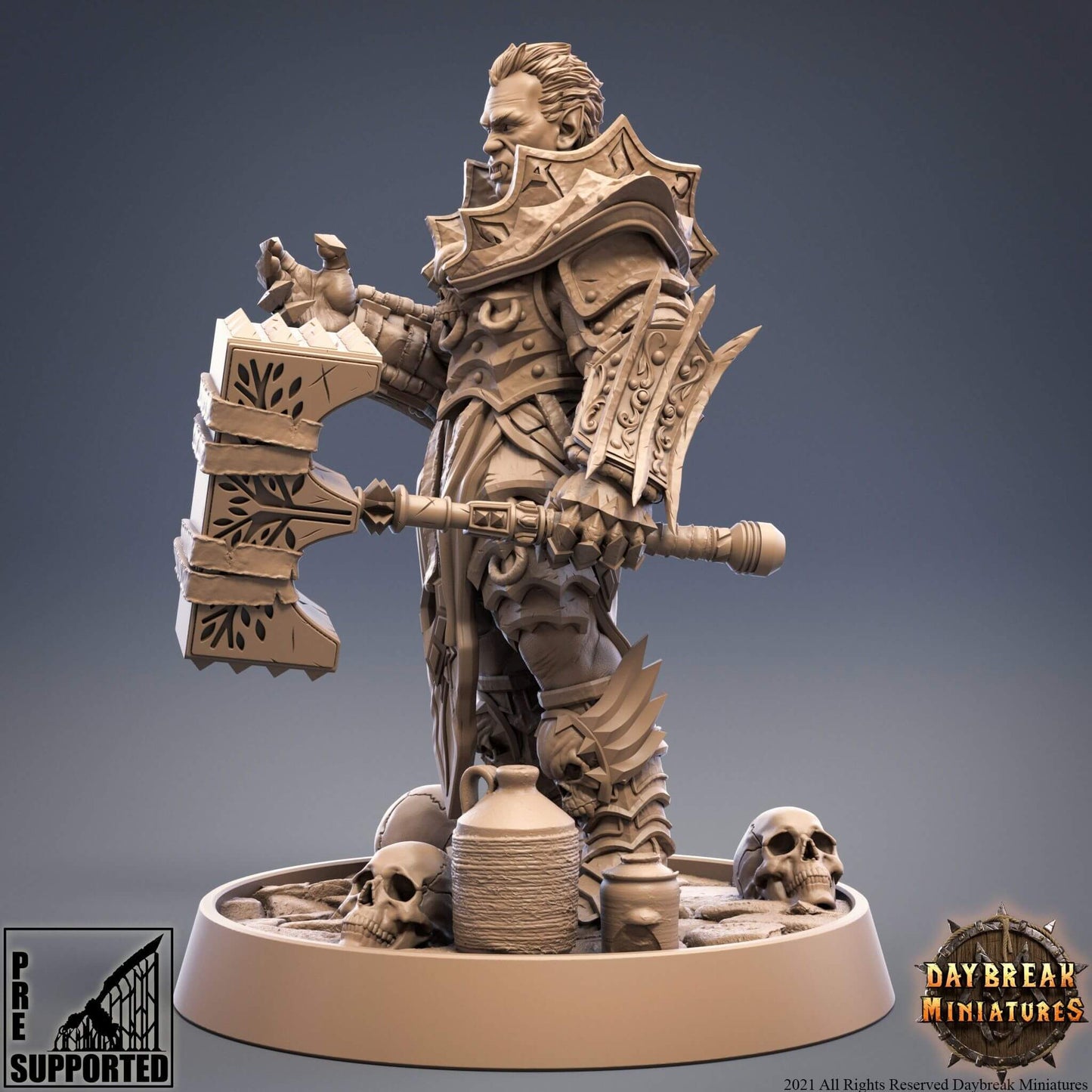 "Daybreak Miniatures Vladimir Kronach Blood Duke Of Von vampire overlord side angle Border3D LLC"