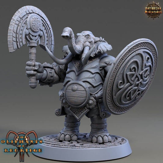resin Daybreak Miniatures Zaarik Tophowl The Oliphants Of Red Ridge 3D Printed 32mm Or 75mm Scale Resin Model By miniature by Daybreak Miniatures — handcrafted by Border3D LLC